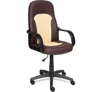 Кресло TetChair PARMA кожзам коричневый/бежевый 36-36/36-34 4700