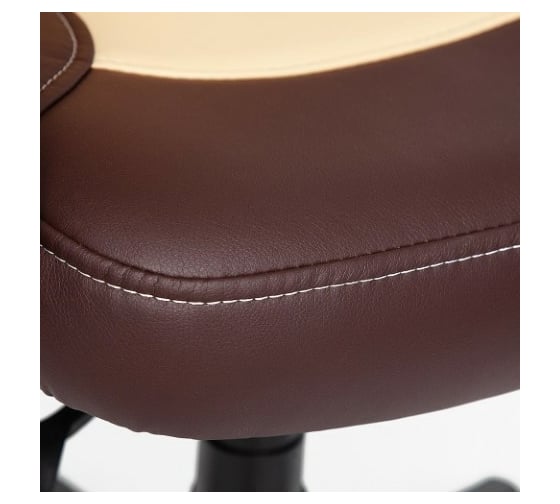 Кресло TetChair PARMA кожзам коричневый/бежевый 36-36/36-34 4700
