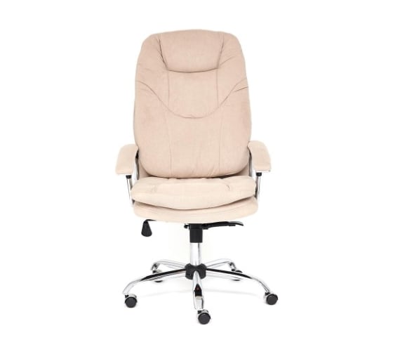 Кресло TetChair SOFTY LUX флок бежевый 7 13593