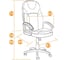 Кресло TetChair TWISTER кожзам черный/бордо 36-6/36-7 5335 14