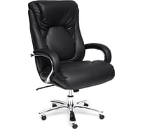 Кресло TetChair MAX кожа/кожзам черный кожа черная/PU черный 12880