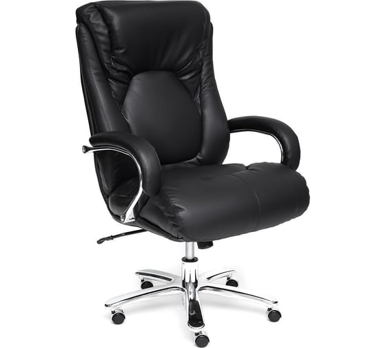 Кресло TetChair MAX кожа/кожзам черный кожа черная/PU черный 12880 1