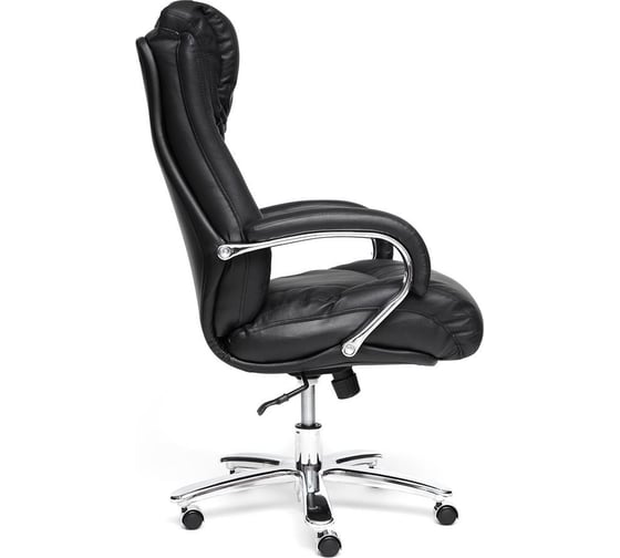 Кресло TetChair MAX кожа/кожзам черный кожа черная/PU черный 12880