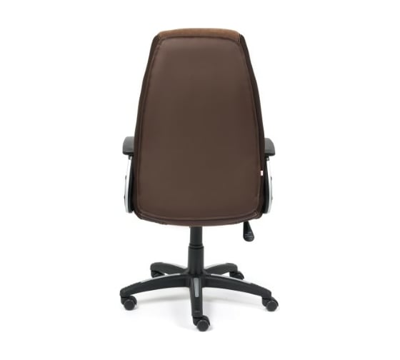 Кресло TetChair INTER кожзам/флок/ткань коричневый 36-36/6/TW-24 15028