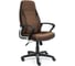 Кресло TetChair INTER кожзам/флок/ткань коричневый 36-36/6/TW-24 15028 1