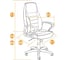 Кресло TetChair INTER кожзам/флок/ткань коричневый 36-36/6/TW-24 15028 17