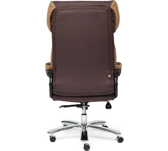 Кресло TetChair GRAND кожа + кожзам/ткань коричневый/бронза-21 12462