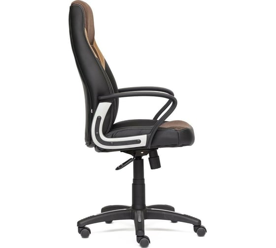 Кресло TetChair INTER кожзам/ткань черный/коричневый/бронзовый 36-6/3М7-147/21 12016