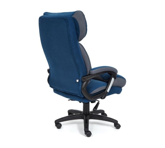 Кресло TetChair DUKE флок/ткань синий/серый 32/TW-12 14042