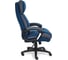 Кресло TetChair DUKE флок/ткань синий/серый 32/TW-12 14042 3