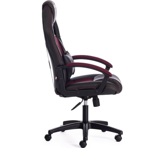 Кресло TetChair DRIVER кожзам/ткань черный/бордо 36-6/13 10373