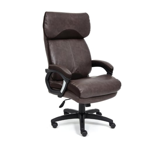 Кресло TetChair DUKE кожзам/ткань коричневый/коричневый 4230/TW-24 14127 1
