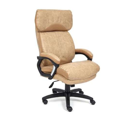 Кресло TetChair DUKE кожзам/ткань бежевый/бронзовый 4203/TW-21 14128