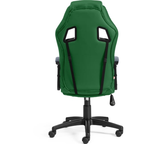Кресло TetChair DRIVER кожзам/ткань зеленый/серый 36-001/12 12870