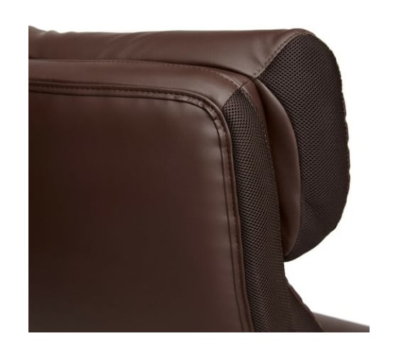 Кресло TetChair CHIEF кожзам/ткань коричневый/коричневый стеганный 36-36/36-36 стеганный/24 13111