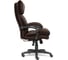 Кресло TetChair CHIEF кожзам/ткань коричневый/коричневый стеганный 36-36/36-36 стеганный/24 13111 11