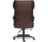 Кресло TetChair CHIEF кожзам/ткань коричневый/коричневый стеганный 36-36/36-36 стеганный/24 13111 12
