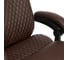 Кресло TetChair CHIEF кожзам/ткань коричневый/коричневый стеганный 36-36/36-36 стеганный/24 13111 14