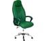 Кресло TetChair BOSS хром кожзам зеленый/зеленый перфорированный 36-001/36-001/06 11680 1