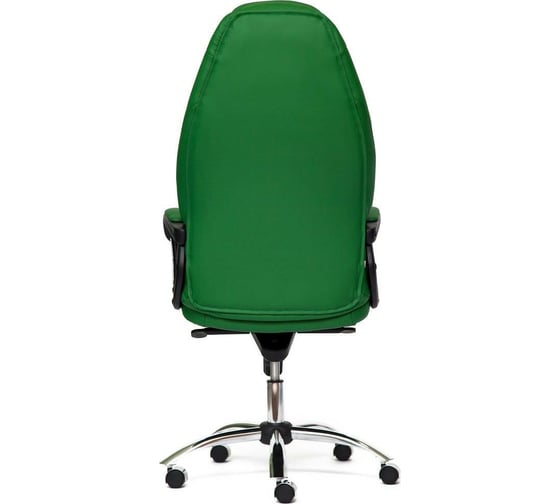 Кресло TetChair BOSS люкс хром кожзам зеленый/зеленый перфорированный 36-001/36-001/06 11679