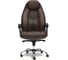 Кресло TetChair BOSS люкс хром кожзам коричневый/коричневый перфорированный 36-36/36-36/06 9816 2