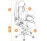 Кресло TetChair BOSS люкс хром кожзам коричневый/коричневый перфорированный 36-36/36-36/06 9816 6