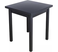 Стол кухонный Solarius Классика из массива сосны квадратный, столешница 40 мм, 80x80x75 см, цвет антрацит 600-10016