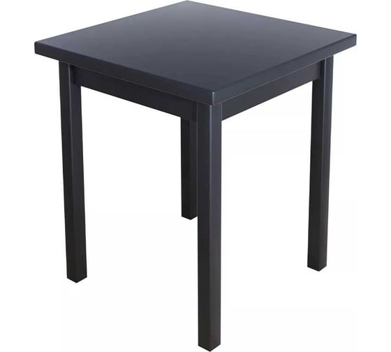 Стол кухонный Solarius Классика из массива сосны квадратный, столешница 40 мм, 80x80x75 см, цвет антрацит 600-10016 1