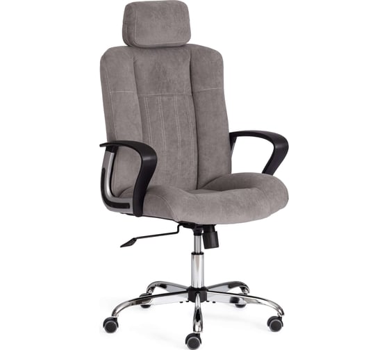 Кресло Tetchair OXFORD флок, серый 21163