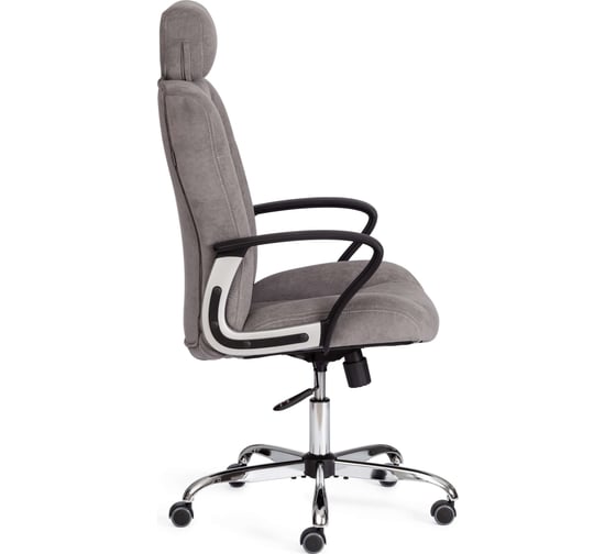 Кресло Tetchair OXFORD флок, серый 21163