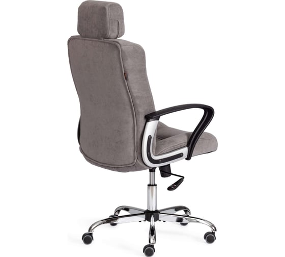 Кресло Tetchair OXFORD флок, серый 21163