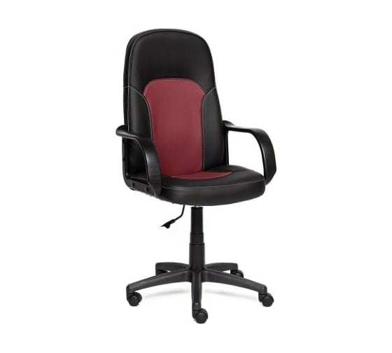 Кресло TetChair PARMA кожзам черный/бордо 36-6/36-7 8736