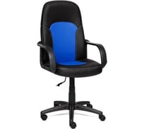Кресло TetChair PARMA кожзам черный/синий 36-6/36-39 3526