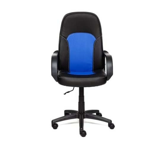 Кресло TetChair PARMA кожзам черный/синий 36-6/36-39 3526