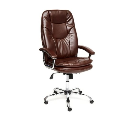Кресло TetChair SOFTY LUX кожзам коричневый 2 TONE 12903