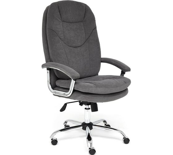 Кресло TetChair SOFTY LUX флок серый 29 13591