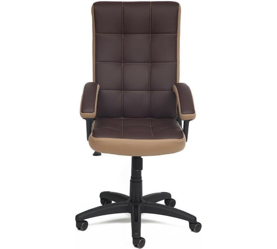Кресло TetChair TRENDY кожзам/ткань коричневый/бронзовый 36-36/21 11074