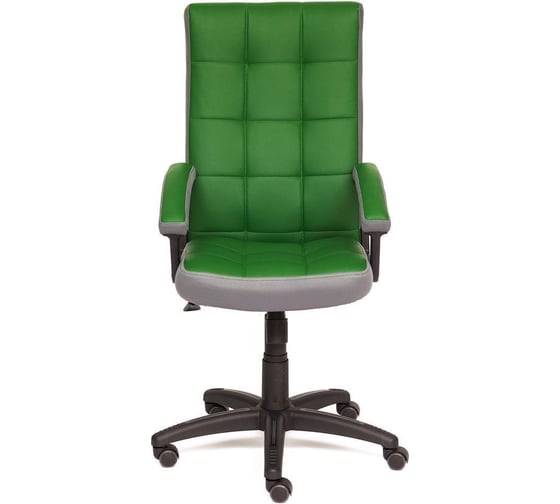 Кресло TetChair TRENDY кожзам/ткань зеленый/серый 36-001/12 12022