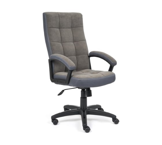 Кресло TetChair TRENDY флок/ткань серый 29/TW-12 15024
