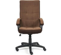 Кресло TetChair TRENDY флок/ткань коричневый 6/TW-24 15023