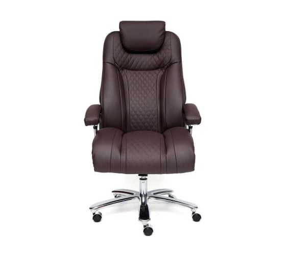 Кресло TetChair TRUST кожзам коричневый/коричневый стеганный/коричневый 36-36/36-36/6/36-36/06 13135