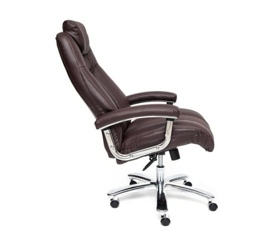 Кресло TetChair TRUST кожзам коричневый/коричневый стеганный/коричневый 36-36/36-36/6/36-36/06 13135