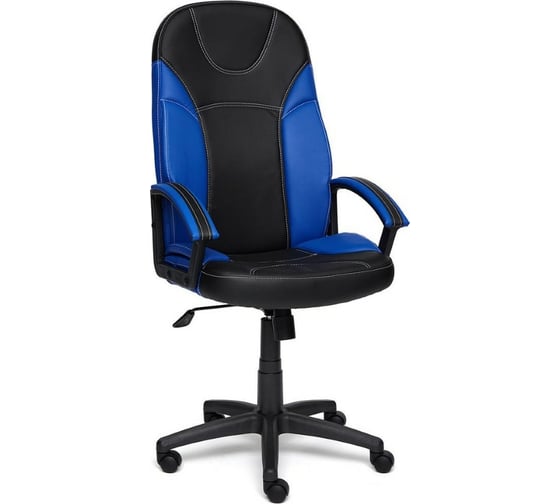 Кресло TetChair TWISTER кожзам черный/синий 36-6/36-39 3498 1
