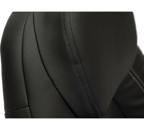 Кресло TetChair BOSS люкс хром кожзам черный/черный перфорированный 36-6/36-6/06 9160