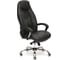 Кресло TetChair BOSS люкс хром кожзам черный/черный перфорированный 36-6/36-6/06 9160 1