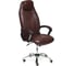Кресло TetChair BOSS хром кожзам коричневый/коричневый перфорированный 2 TONE/2 TONE /06 10540 1