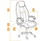 Кресло TetChair BOSS хром кожзам коричневый/коричневый перфорированный 2 TONE/2 TONE /06 10540 8