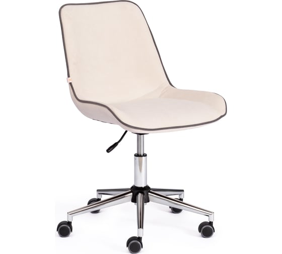 Кресло TetChair STYLE флок молочный 4 13568 1