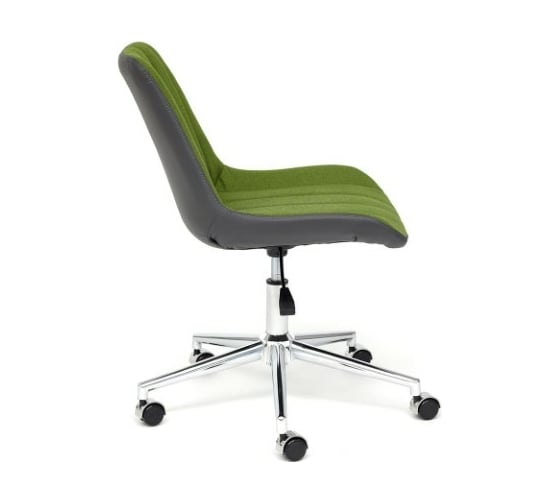 Кресло TetChair STYLE экошерсть/кожзам зеленый/металик 1811-43/36 13572