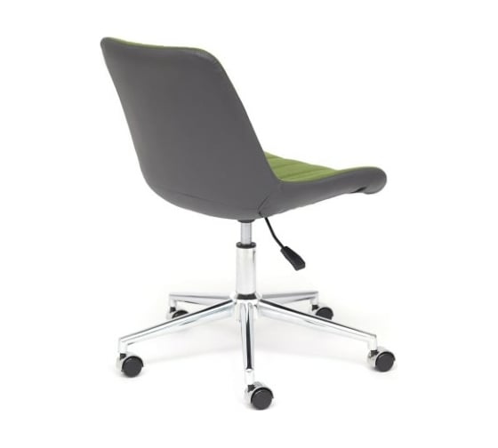 Кресло TetChair STYLE экошерсть/кожзам зеленый/металик 1811-43/36 13572